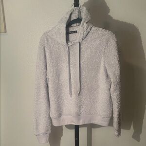 Fifth Sun Soft Silver Sherpa Hoodie